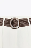 BERMUDA PINCES CEINTURE
