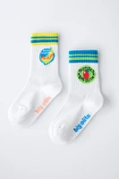 TWO-PACK OF PRINTED LONG SOCKS
