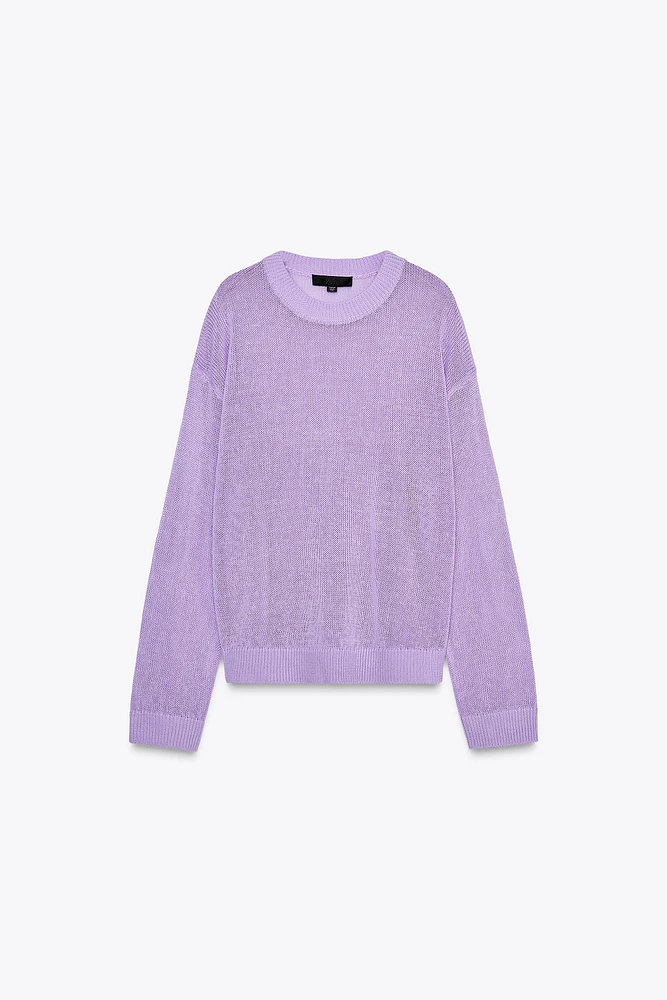 PULL DROIT EN MAILLE UNIE