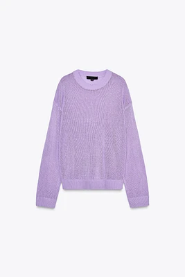 PULL DROIT EN MAILLE UNIE