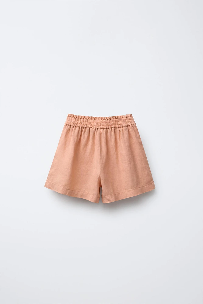 100% LINEN SHORTS