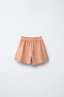 100% LINEN SHORTS
