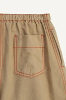 LIMITED EDITION CONTRAST TOPSTITCHING SHORTS