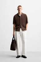 FLOWY KNIT SHIRT