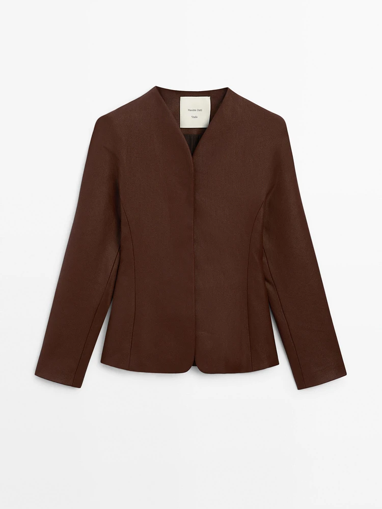 Blazer à col en V - Studio