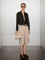 Flowing 100% linen shirt