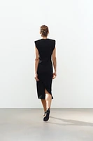 ROBE MI-LONGUE À ÉPAULETTES COLLECTION ZW