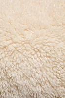 FAUX SHEARLING THROW PILLOW COVER