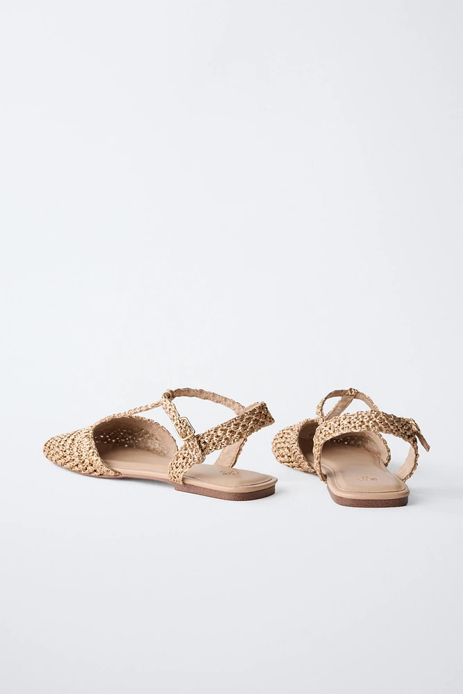 CHAUSSURES OUVERTES À L'ARRIÈRE TRESSÉES