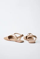 CHAUSSURES OUVERTES À L'ARRIÈRE TRESSÉES