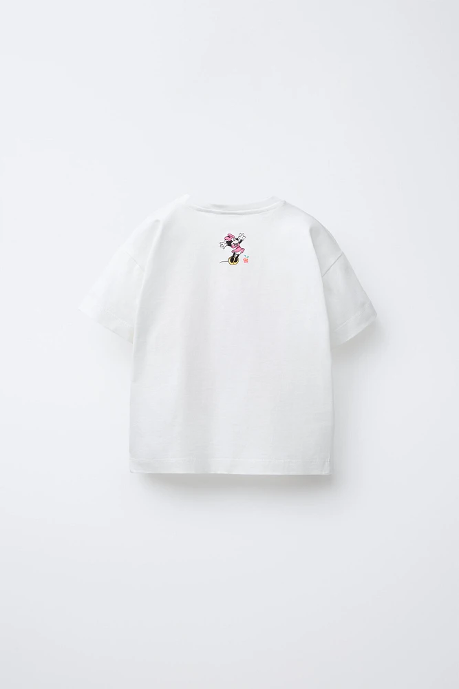 MINNIE MOUSE © DISNEY EMBOSSED FLORAL T-SHIRT