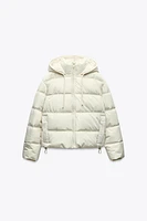 WATER AND WIND PROTECTION SHORT QUILTED ANORAK