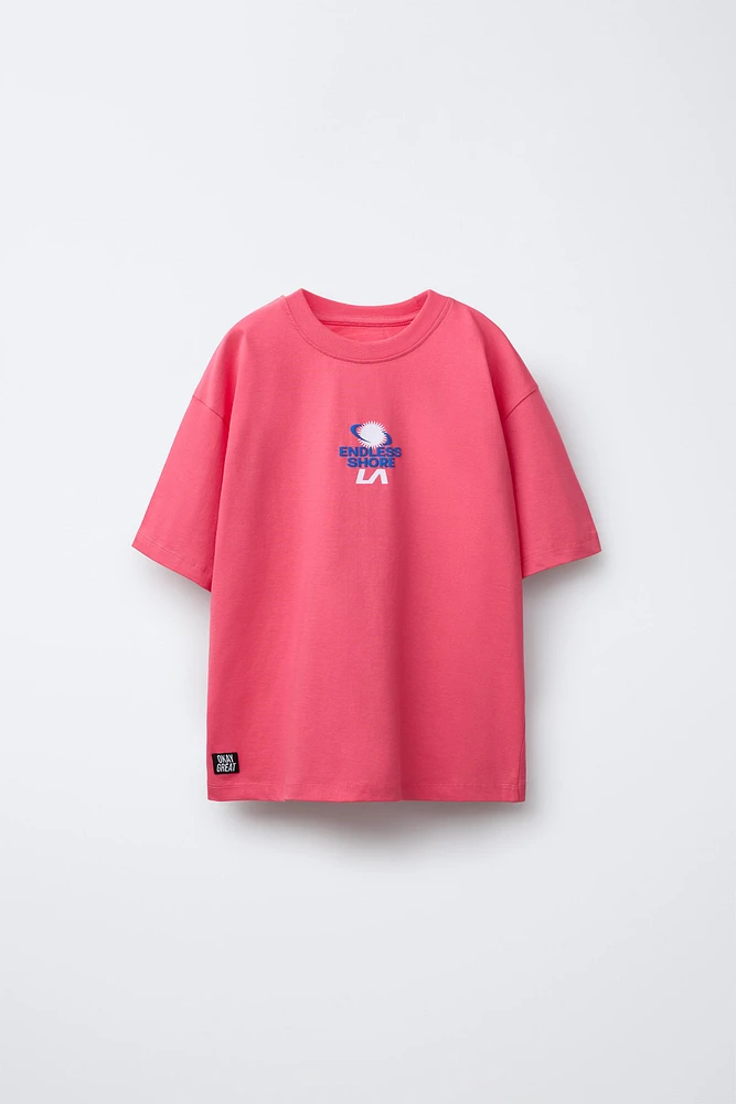 T-SHIRT À IMPRIMÉ EN RELIEF