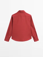 Chemisier manches longues 100 % coton