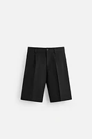 LIMITED EDITION LINEN COTTON PLEATED SHORTS