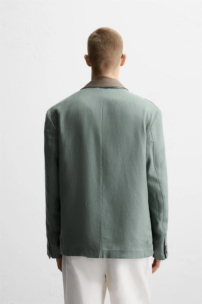 SUIT JACKET 100% LINEN
