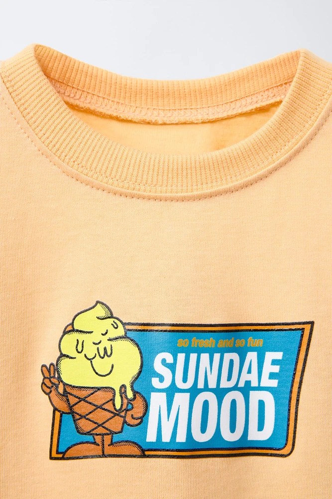 ICE CREAM PRINT T-SHIRT
