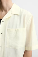 CHEMISE EN JACQUARD FROISSÉ