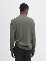 100% merino wool knit sweater