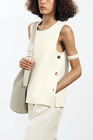 BUTTONED KNIT VEST