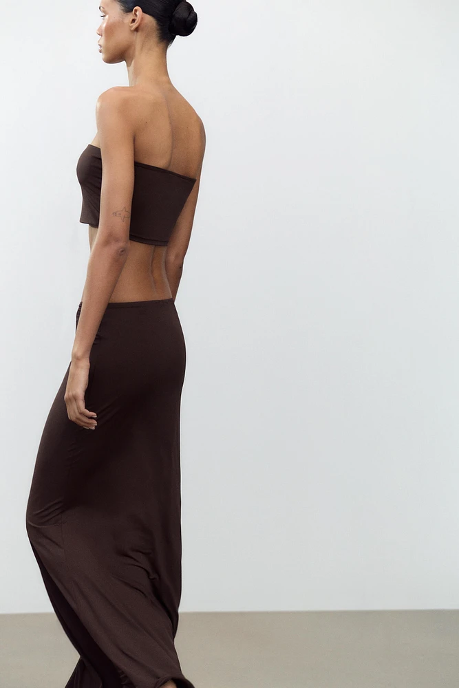 LONG POLYAMIDE SKIRT