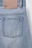 STRAIGHT DENIM SHORTS