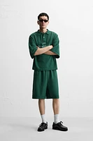 TEXTURED CARPENTER POCKET SHORTS