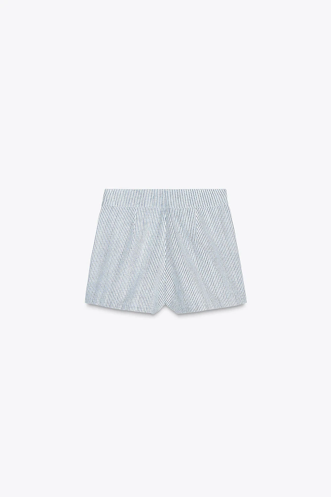 JUPE-CULOTTE À RAYURES