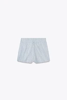 JUPE-CULOTTE À RAYURES