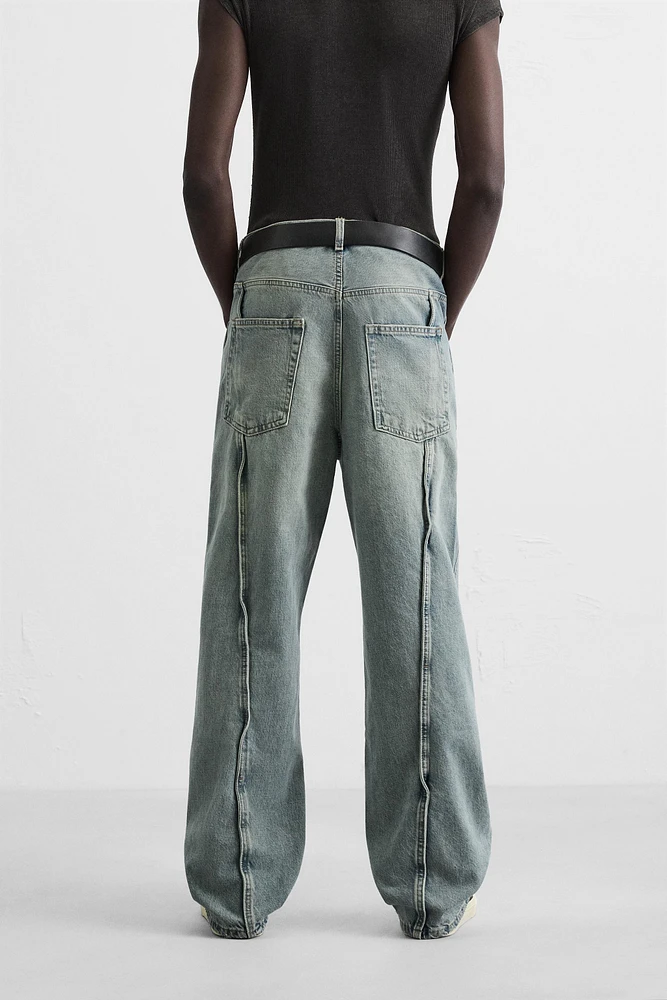 JEAN BAGGY À COUTURES