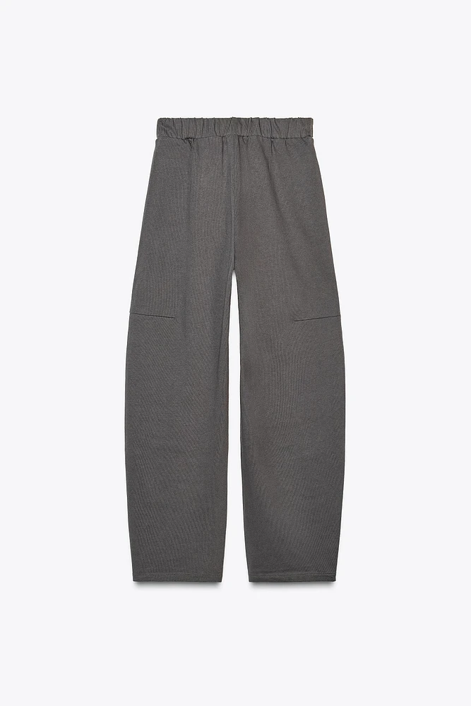 PANTALON LARGE À CEINTURE