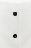 100% LINEN PEPLUM VEST ZW COLLECTION
