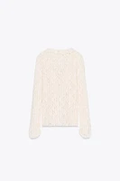 LACE RUFFLE TOP