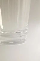 CRYSTALLINE TUMBLER WITH THICK BASE