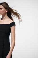 OFF-THE-SHOULDER MINI DRESS