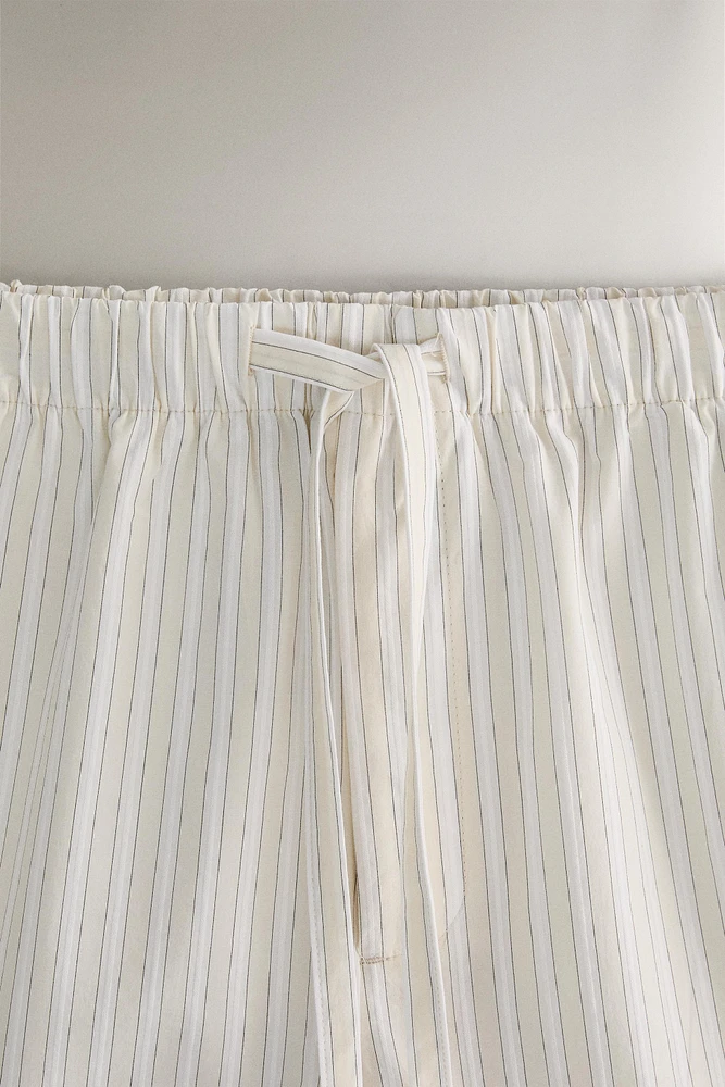 SHORT COTON RAYURES