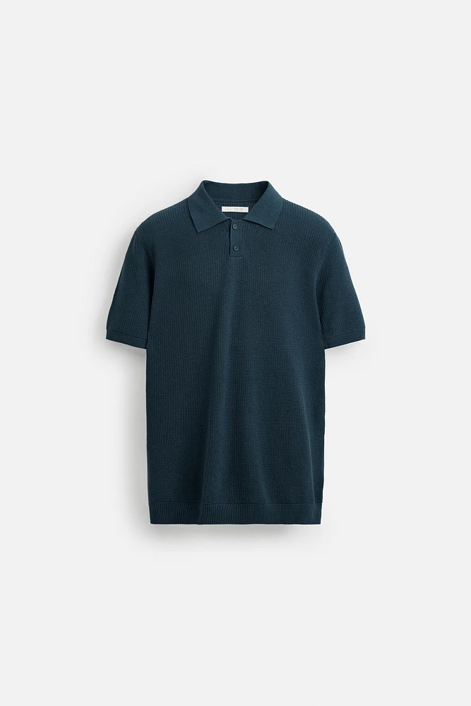 POLO EN MAILLE STRUCTURÉE