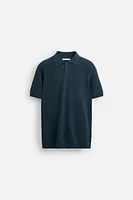 POLO EN MAILLE STRUCTURÉE