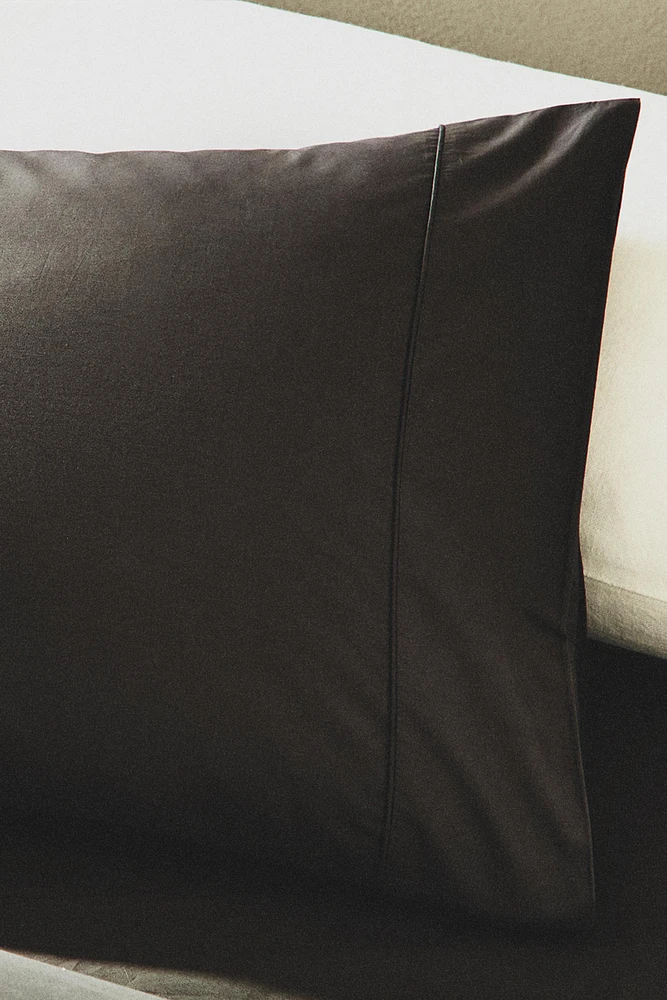 PERCALE COTTON PILLOWCASE (300 THREAD COUNT)