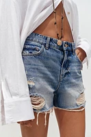 Z1975 RIPPED LOW-RISE SHORTS