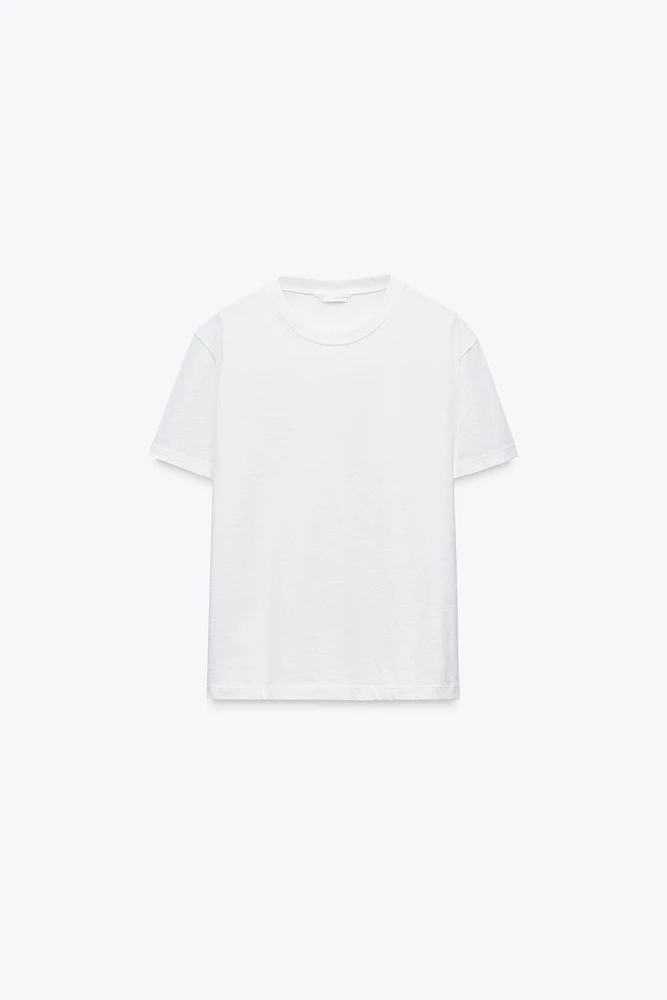 T-SHIRT BASIQUE EN COTON