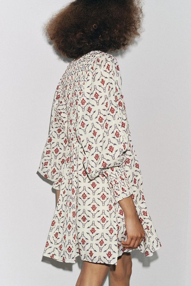 ZW COLLECTION PRINTED SHORT DRESS