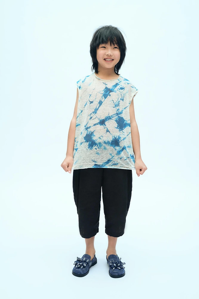LINEN TIE-DYE T-SHIRT X FANGLU LIN