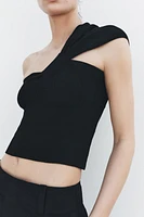 ASYMMETRICAL KNIT TOP