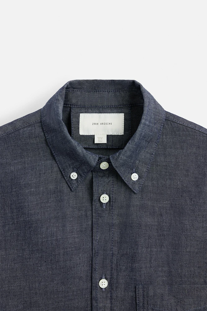 CHEMISE STRUCTURÉE EN CHAMBRAY