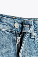 SHORT EN JEAN TAILLE HAUTE TRF MOM FIT
