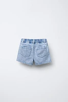 FLORAL DENIM SHORTS