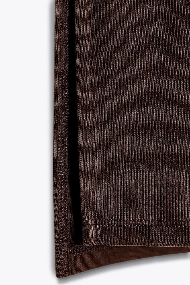 T-SHIRT INTERLOCK EFFET DÉLAVÉ