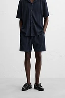 STRIPED JACQUARD SHORTS