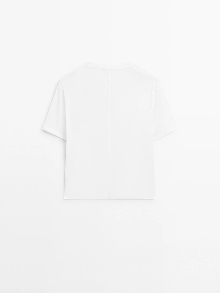 T-shirt manches courtes couture dos